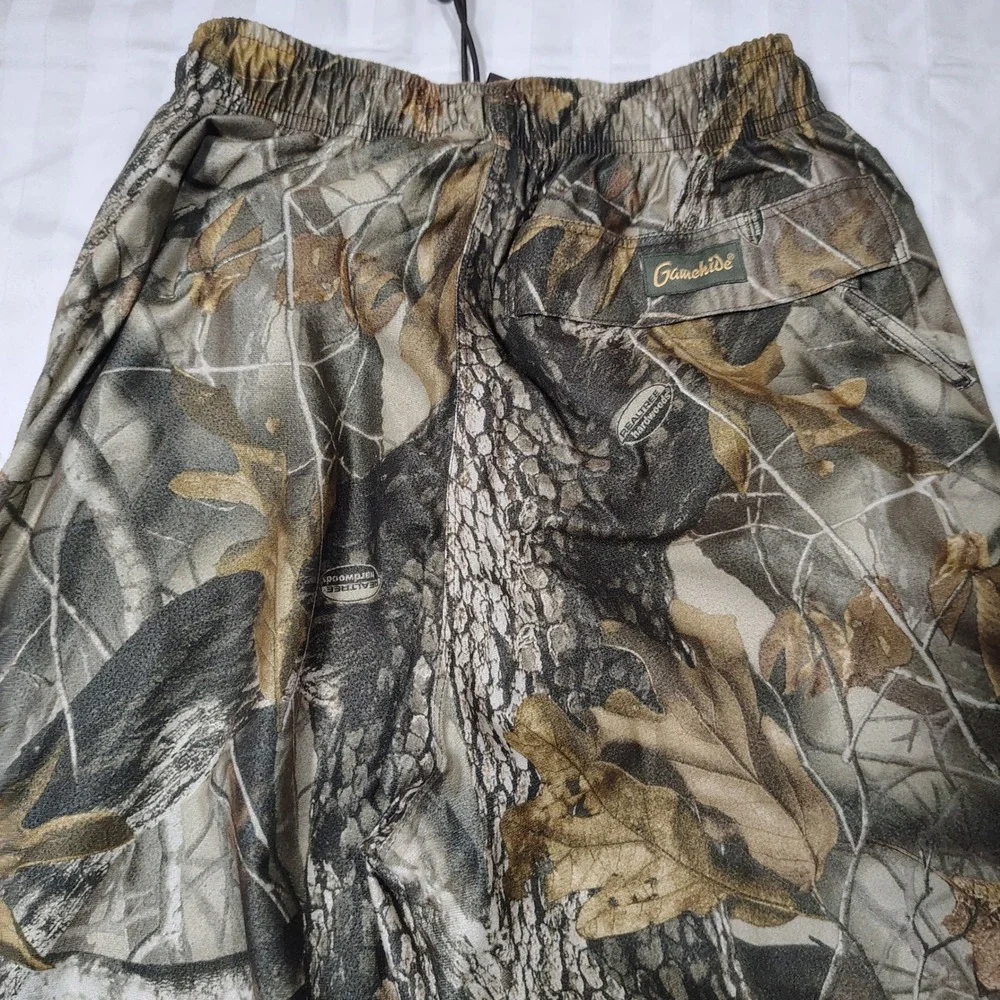 Gamehide Realtree Hardwoods Men Size M Camo Polyester Mesh Lined Hunting Pants